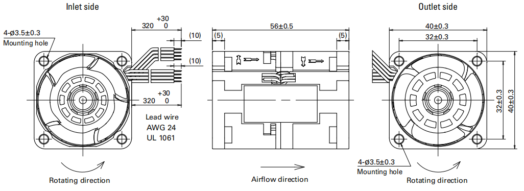 山洋SanAce軸流雙重反轉(zhuǎn)風(fēng)扇9CRH0412P5J001 sanyo三洋散熱風(fēng)扇03