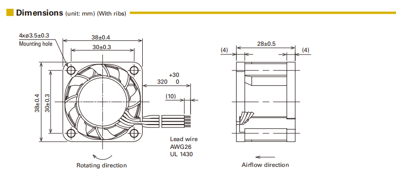 山洋 San Ace 9HVA0312P3K001 38x38x28mm DC12V 軸流散熱風(fēng)扇 | 高轉(zhuǎn)速低噪音工業(yè)風(fēng)扇03